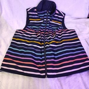 CJ Banks Quilted Dark Blue Vest